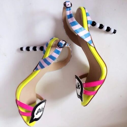 Neon High Heels Sandals