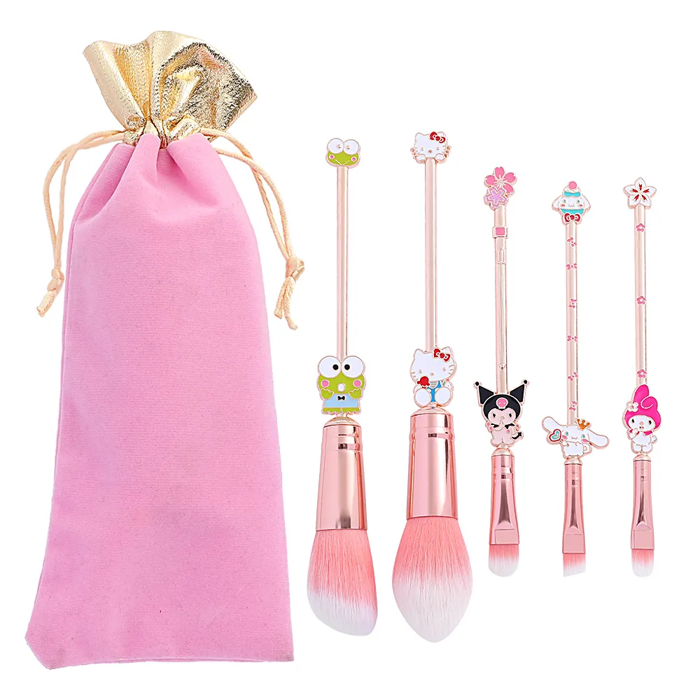 Hello Kitty Makeup Brushes (5pcs) Kidz Country