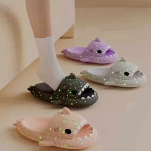 Luminous Shark Slippers